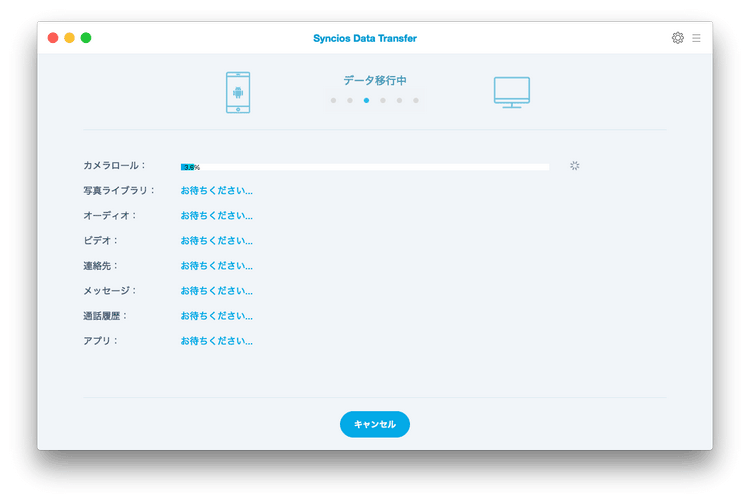 iPhone を Mac にバックアップします